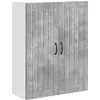 Image de Armoire murale vidaXL LUCCA, gris béton, 80 x 31 x 100 cm, aggloméré