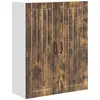 Image de Armoire murale vidaXL LUCCA en chêne fumé 80 x 31 x 100 cm