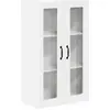 Image de Armoire murale en verre vidaXL LUCCA, blanche, 60 x 31 x 100 cm, aggloméré