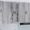 Image de Armoire murale en verre vidaXL LUCCA, gris Sonoma, 60 x 31 x 100 cm