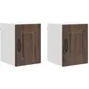 Image de vidaXL Armoire murale PORTO, lot de 2, aspect chêne brun, 30 x 31 x 40 cm
