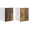 Image de vidaXL Armoire murale PORTO, lot de 2, bois recyclé, 30 x 31 x 40 cm, aggloméré