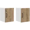 Image de Armoire murale vidaXL PORTO, lot de 2, chêne artisanal, 30 x 31 x 40 cm