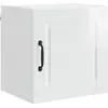 Image de Armoire murale vidaXL PORTO, blanc brillant, 40 x 31 x 40 cm, aggloméré