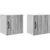 Image de Armoire murale vidaXL PORTO, lot de 2, gris Sonoma, 40 x 31 x 40 cm