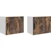Image de Armoire murale vidaXL PORTO, lot de 2, chêne fumé, 50 x 31 x 40 cm