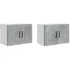 Image de Armoire murale vidaXL PORTO, lot de 2, gris béton, 60 x 31 x 40 cm