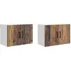 Image de vidaXL Armoire murale PORTO, lot de 2, bois recyclé, 60 x 31 x 40 cm, aggloméré