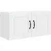 Image de Armoire murale vidaXL PORTO blanche 80 x 31 x 40 cm en aggloméré