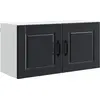 Image de Armoire murale vidaXL PORTO, noire, 80 x 31 x 40 cm, aggloméré