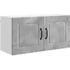 Image de vidaXL Armoire murale PORTO Gris béton 80 x 31 x 40 cm Panneau de bois