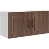 Image de Armoire murale vidaXL PORTO, aspect chêne brun, 80 x 31 x 40 cm