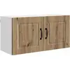 Image de Armoire murale vidaXL PORTO en chêne artisanal 80 x 31 x 40 cm, aggloméré