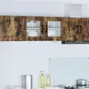 Image de Armoire murale en verre vidaXL PORTO, chêne fumé, 80 x 31 x 40 cm