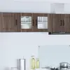 Image de Armoire murale en verre vidaXL PORTO, aspect chêne brun, 80 x 31 x 40 cm