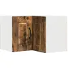 Image de Armoire d'angle murale vidaXL PORTO, chêne fumé, 57 x 57 x 40 cm