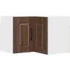 Image de Armoire d'angle murale vidaXL PORTO, aspect chêne brun, 57 x 57 x 40 cm