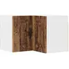 Image de vidaXL Armoire d'angle murale PORTO en bois recyclé 57 x 57 x 40 cm, aggloméré