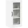 Image de Armoire murale en verre vidaXL PORTO, blanche, 40 x 31 x 80 cm, aggloméré