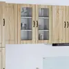 Image de Armoire murale en verre vidaXL PORTO, lot de 2, chêne Sonoma, 40 x 31 x 80 cm