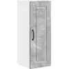 Image de vidaXL Armoire murale PORTO Gris béton 30 x 31 x 80 cm Panneau de bois