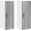 Image de Armoire murale vidaXL PORTO, lot de 2, gris Sonoma, 30 x 31 x 80 cm