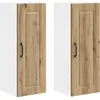 Image de Armoire murale vidaXL PORTO, lot de 2, chêne artisanal, 30 x 31 x 80 cm