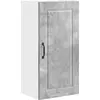 Image de vidaXL Armoire murale PORTO Gris béton 40 x 31 x 80 cm Panneau de bois