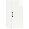 Image de Armoire murale vidaXL PORTO, blanc brillant, 40 x 31 x 80 cm, aggloméré