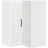 Image de Armoire d'angle murale vidaXL PORTO, blanche, 57 x 57 x 80 cm, aggloméré