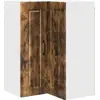 Image de Armoire d'angle murale vidaXL PORTO, chêne fumé, 57 x 57 x 80 cm