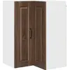 Image de Armoire d'angle murale vidaXL PORTO, aspect chêne brun, 57 x 57 x 80 cm