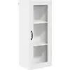 Image de Armoire murale en verre vidaXL PORTO, blanche, 40 x 31 x 100 cm, aggloméré