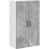 Image de Armoire murale vidaXL PORTO, gris béton, 60 x 31 x 100 cm, aggloméré