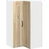 Image de Armoire d'angle murale vidaXL PORTO, chêne Sonoma, 57 x 57 x 100 cm
