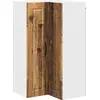 Image de Armoire d'angle murale vidaXL PORTO en bois recyclé 57 x 57 x 100 cm, aggloméré