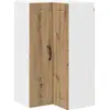 Image de Armoire d'angle murale vidaXL PORTO, chêne artisanal, 57 x 57 x 100 cm