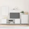 Image de vidaXL : Ensemble de meubles TV, blanc, en panneaux de particules