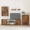 Image de vidaXL : Ensemble de meubles TV en bois imitation chêne fumé