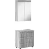 Image de Ensemble de meubles de salle de bain vidaXL TULUM, 2 pi ¨ces, gris Sonoma, 60 x 34 x 63 cm