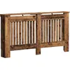 Image de vidaXL Cache-radiateur vieux bois 152 x 19 x 81,5 cm Bois composite
