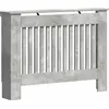 Image de vidaXL Cache-radiateur Béton Gris 112 x 19 x 81,5 cm Bois composite