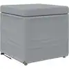 Image de Vidaxl Stool Light Grey 41 X 41 X 40 Cm Fabric And Engineered Wood