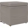 Image de vidaXL Tabouret Taupe 41 x 41 x 40 cm Tissu et bois pressé