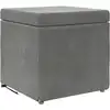 Image de Vidaxl Stool Dark Grey 41 X 41 X 40 Cm Velvet And Engineered Wood