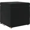 Image de Vidaxl Stool Black 41 X 41 X 40 Cm Velvet And Engineered Wood