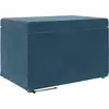 Image de Tabouret vidaXL bleu 61 x 41 x 40 cm, velours et bois d'ingénierie