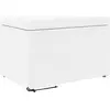 Image de Tabouret vidaXL blanc 61 x 41 x 40 cm en similicuir et bois d'ingénierie