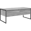 Image de vidaXL Table basse Sonoma gris, 100 x 46 x 40 cm, en panneaux de particules