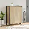 Image de Vidaxl Shoe Cabinet With Door Sonoma 79 X 36 X 100 Cm Engineered Wood